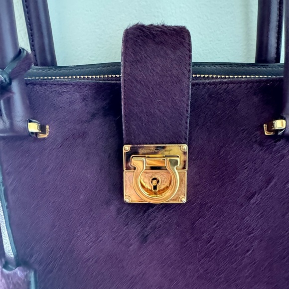 Salvatore Ferragamo Authentic Marlene Pony Hair Tote - Small - Picture 2 of 10